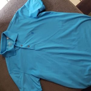 Izod polo shirt mens medium blue